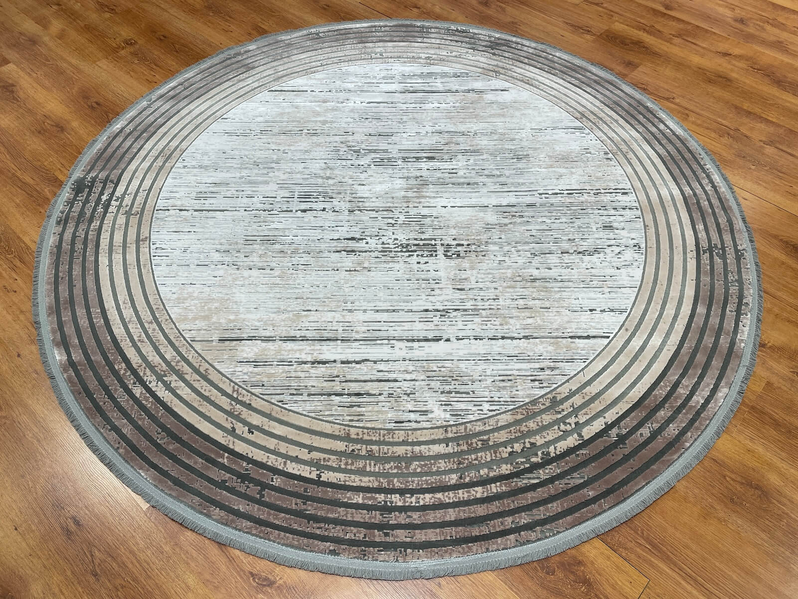 Quality Carpet Bambu Halı Yuvarlak 0839C