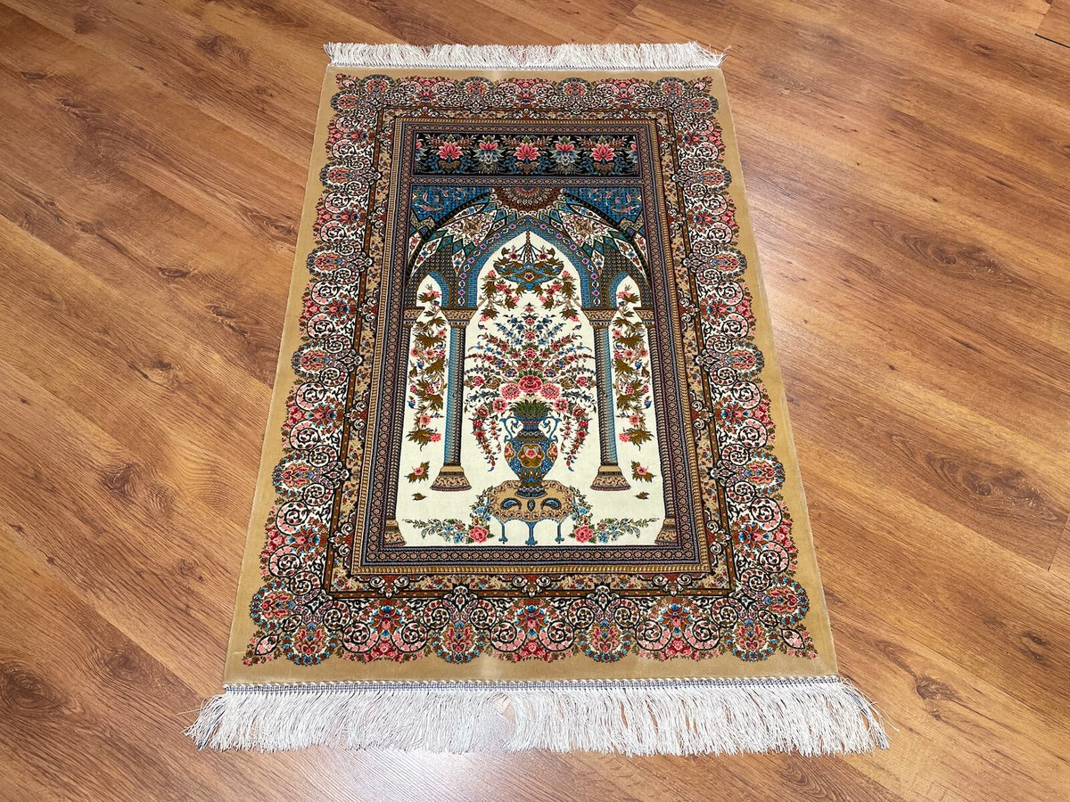 Kum Bambu Halı Seccade