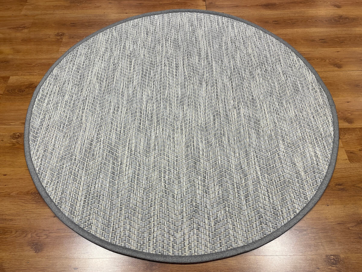 Sisal Halı Yuvarlak Gri 900