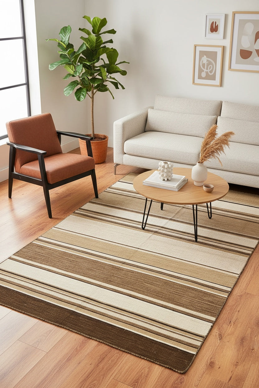 Stripe Çizgili El Dokuma Kilim