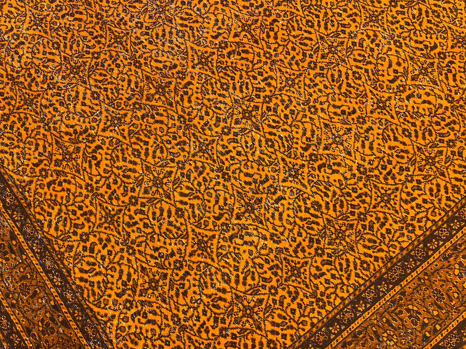 Vintage Turuncu El Dokuma Halı