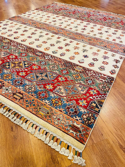 Afgan Binbirgece El Dokuma Halı