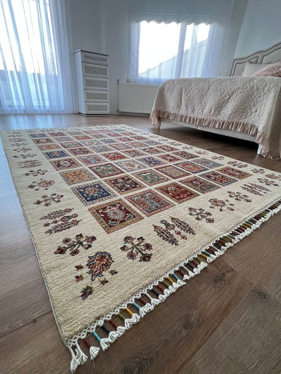 Afgan Binbirgece El Dokuma Halı