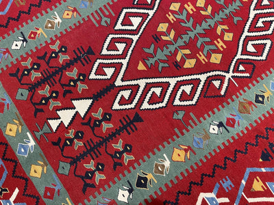 Antik Süper İnce El Dokuma Kilim