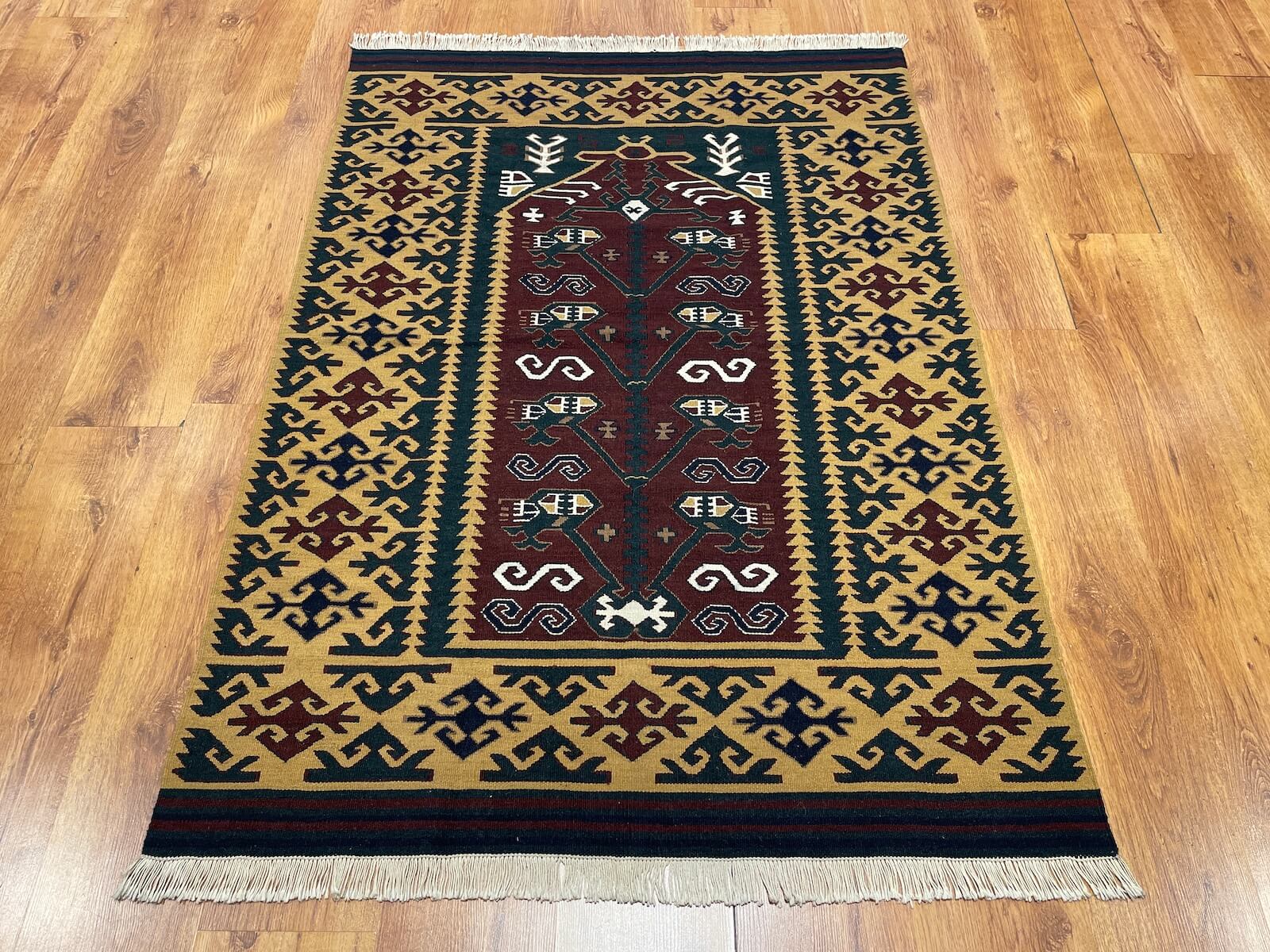 Antik Süper İnce El Dokuma Kilim