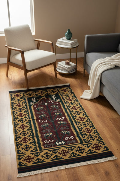 Antik Süper İnce El Dokuma Kilim