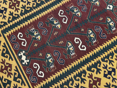 Antik Süper İnce El Dokuma Kilim