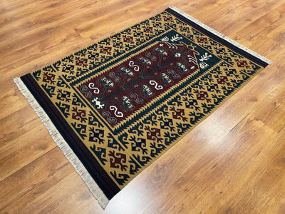 Antik Süper İnce El Dokuma Kilim