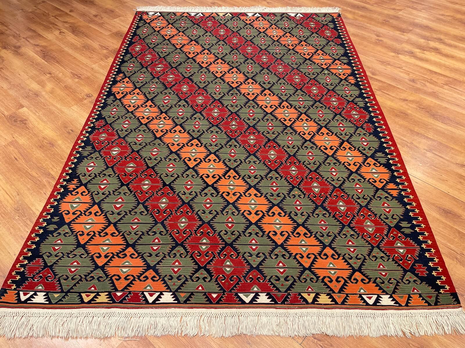 Antik Süper İnce El Dokuma Kilim