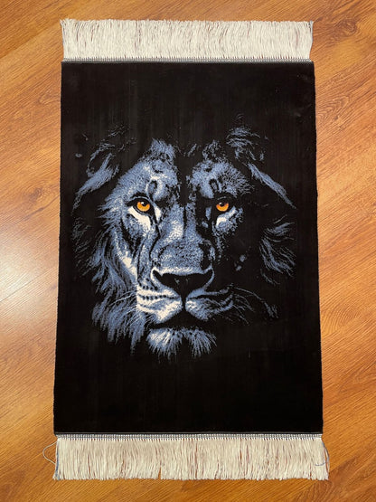 Aslan Desenli Tablo Bambu Halı