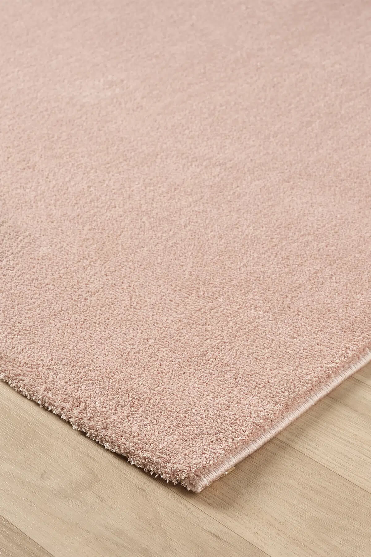 Bali Yumuşak Dokulu Sade Pembe Halı