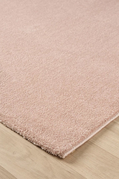 Bali Yumuşak Dokulu Sade Pembe Halı