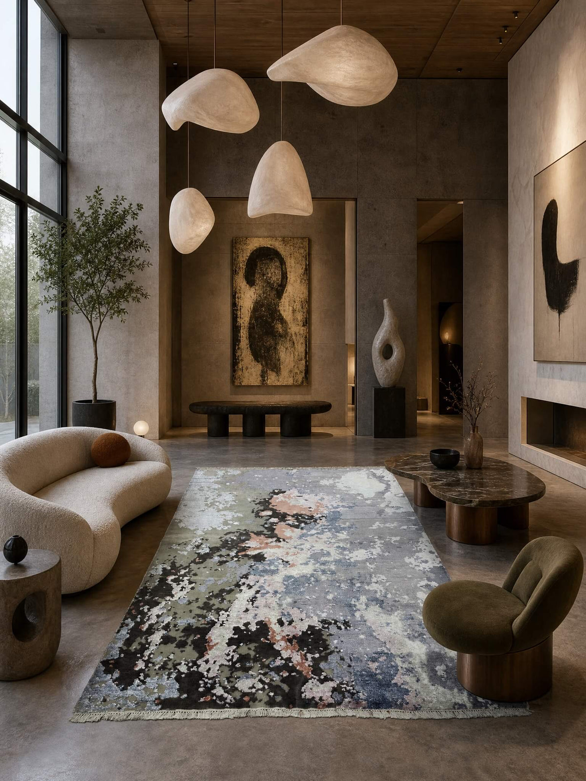 İllusion Bambu El Dokuma Halı