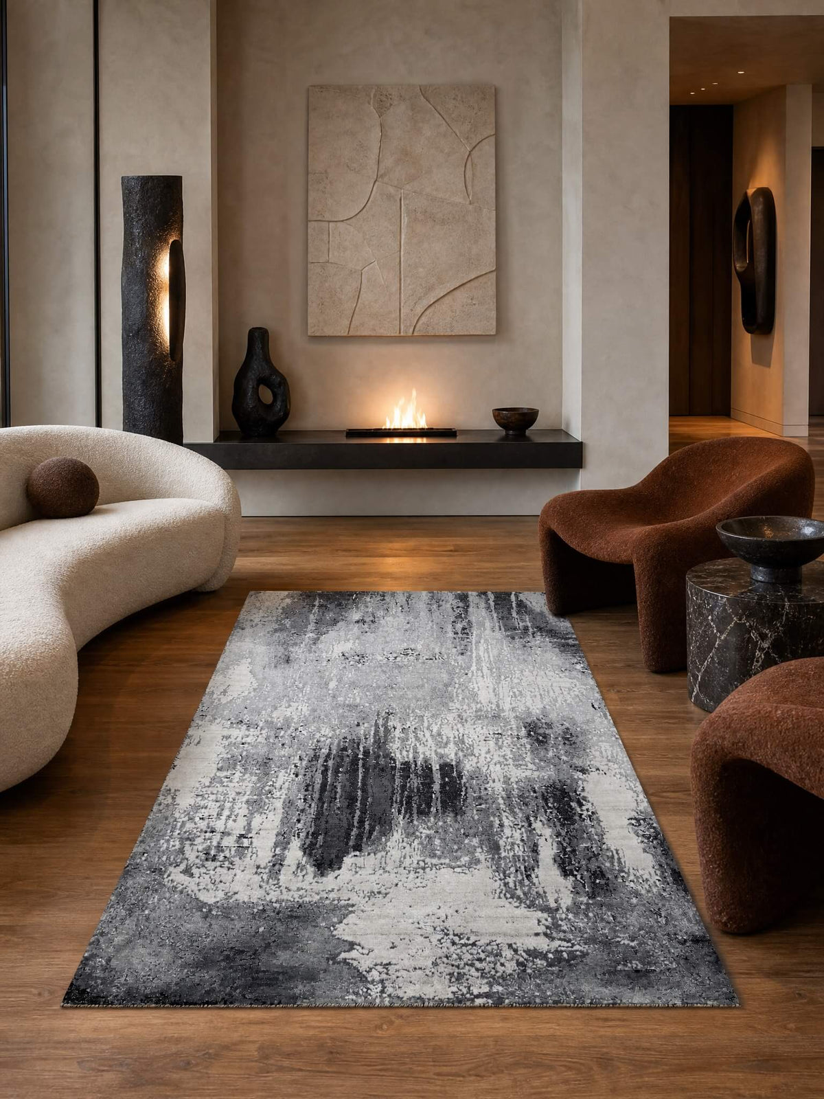 İllusion Bambu El Dokuma Halı