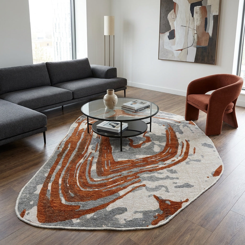 Dekoratif Asimetrik Moretti Kilim 4002N