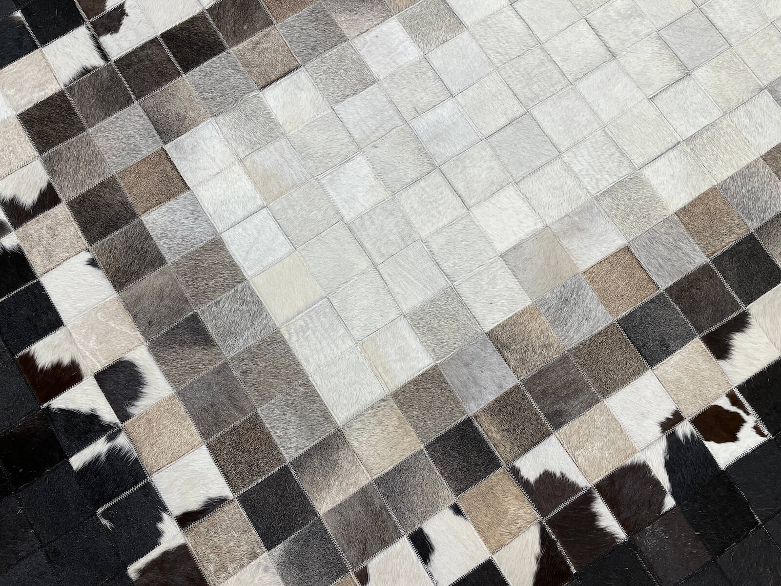 Patchwork Orijinal Deri Halı