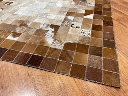 Patchwork Orijinal Deri Halı