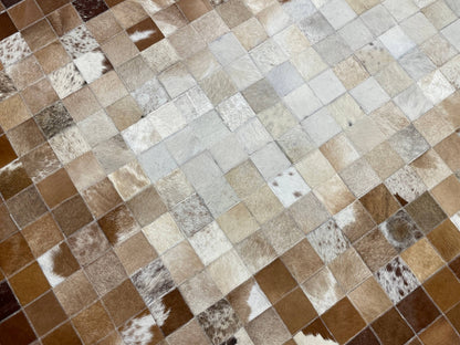 Patchwork Orijinal Deri Halı