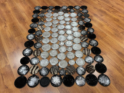 Puantiyeli Orijinal Deri Halı