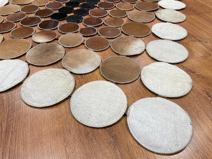 Puantiyeli Orijinal Deri Halı