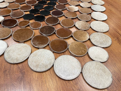 Puantiyeli Orijinal Deri Halı