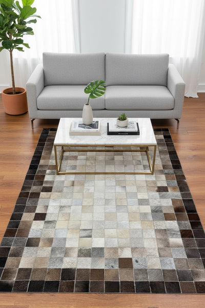 Patchwork Orijinal Deri Halı