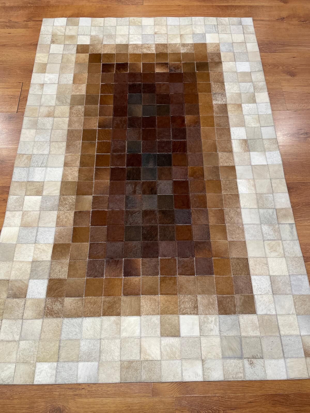 Patchwork Orijinal Deri Halı