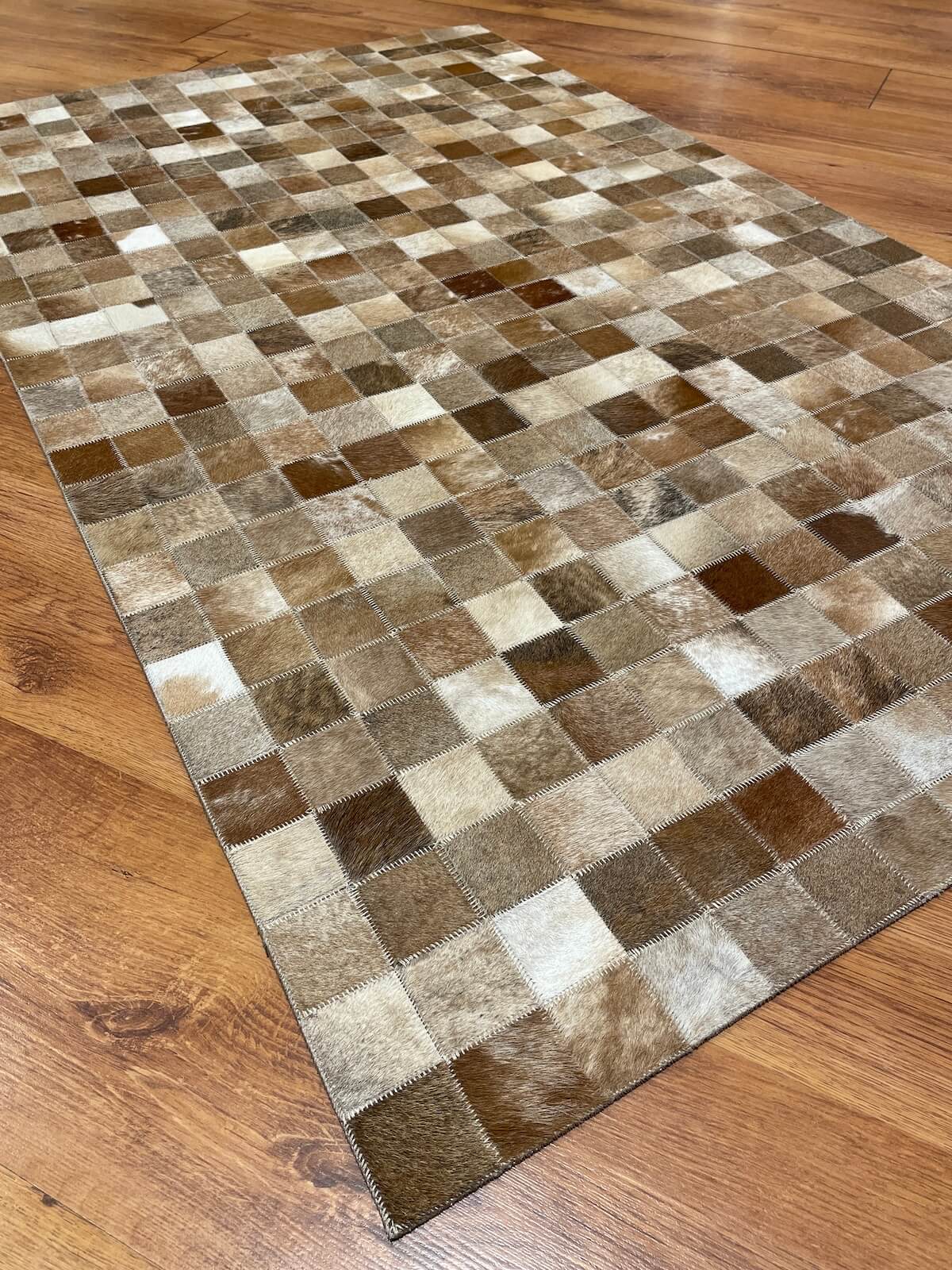 Patchwork Orijinal Deri Halı