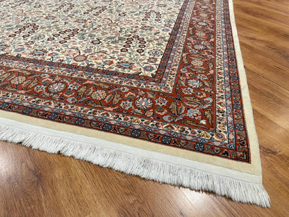 Hereke Yedidağın Çiçeği Krem El Dokuma Halı