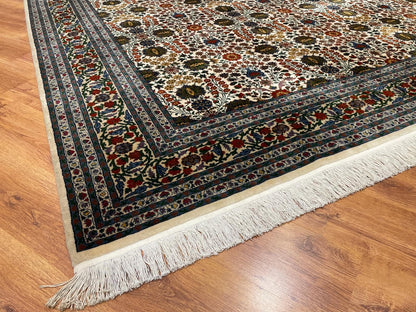 Hereke Yedidağın Çiçeği Krem El Dokuma Halı