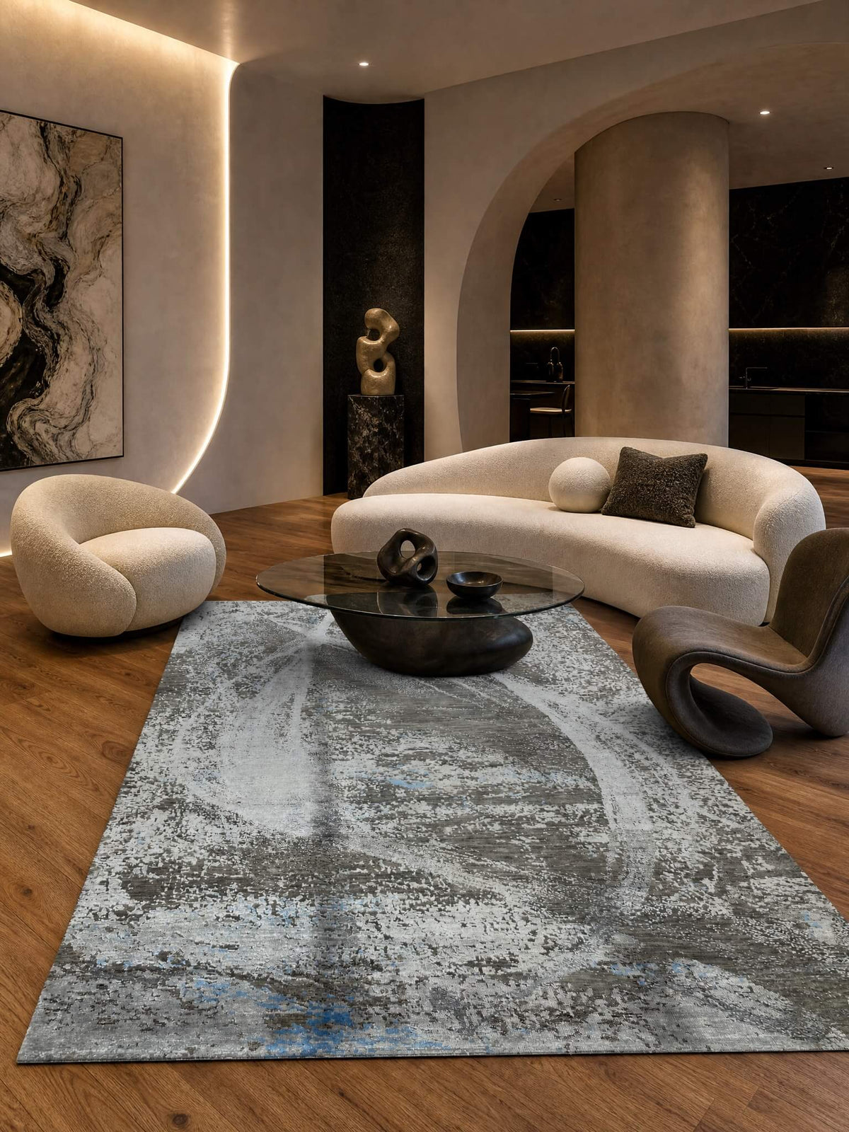 İllusion Bambu El Dokuma Halı