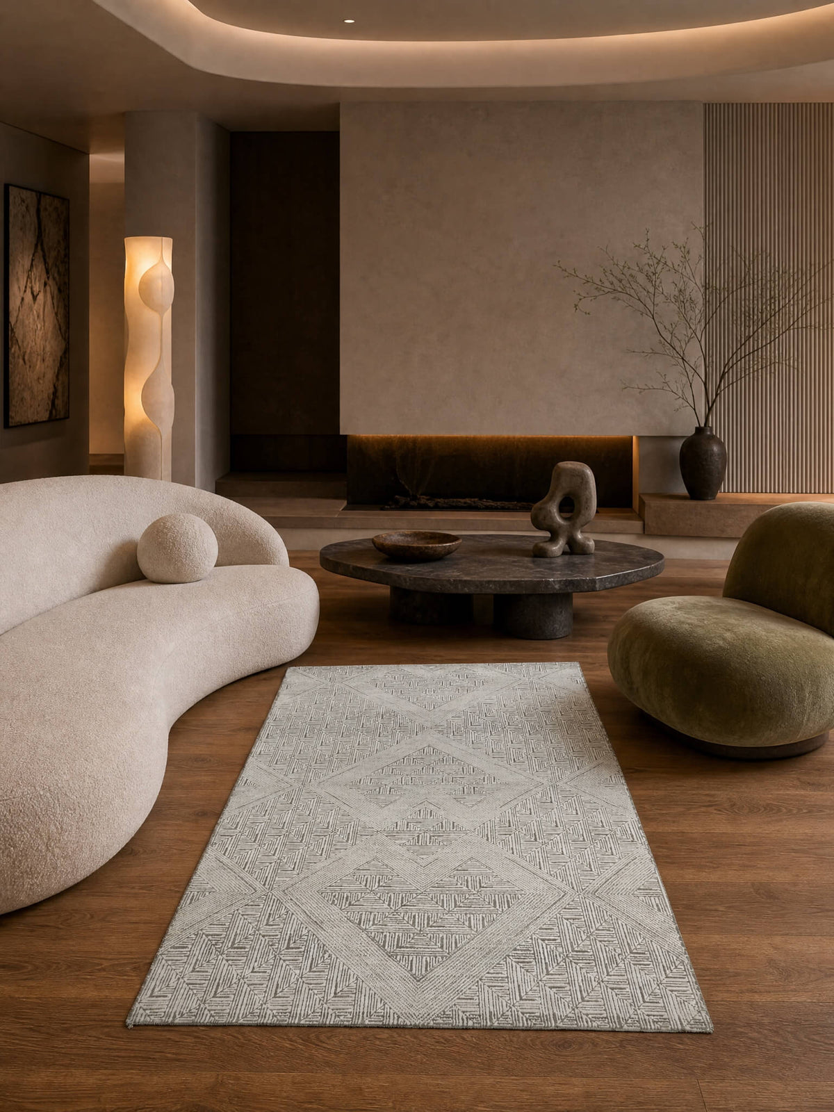 İllusion Bambu El Dokuma Halı
