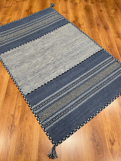 İskandinav Kilim 01 Mavi