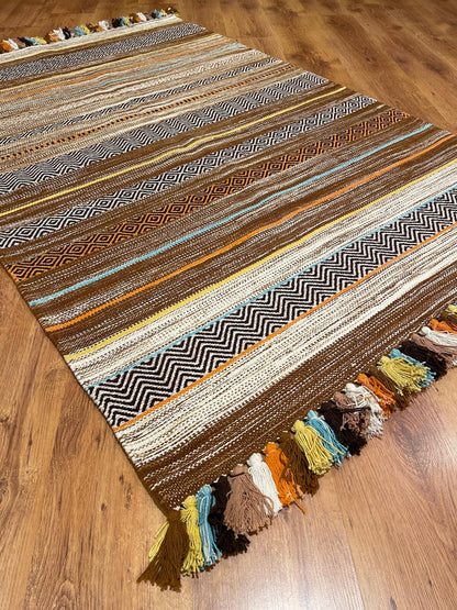 İskandinav Kilim 02 Fildişi