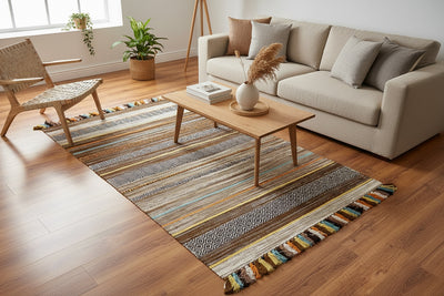 İskandinav Kilim 02 Fildişi