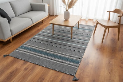 İskandinav Kilim 03 Açık Gri