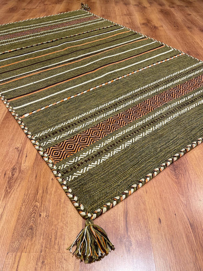 İskandinav Kilim 03 Yeşil