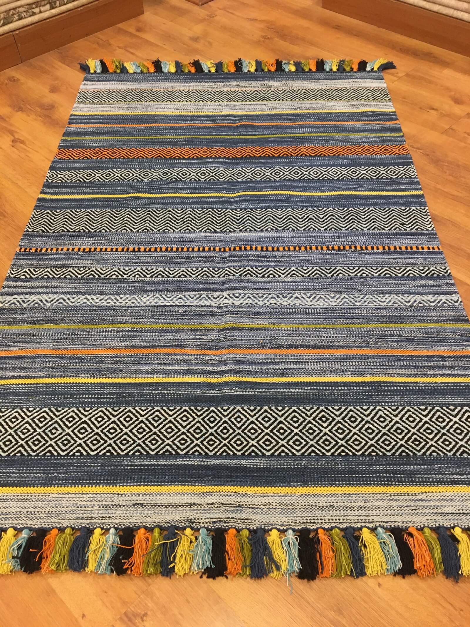 İskandinav Kilim 02 Açık Mavi