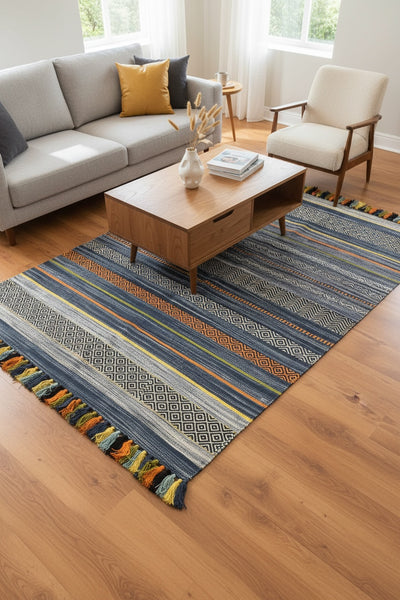 İskandinav Kilim 02 Açık Mavi