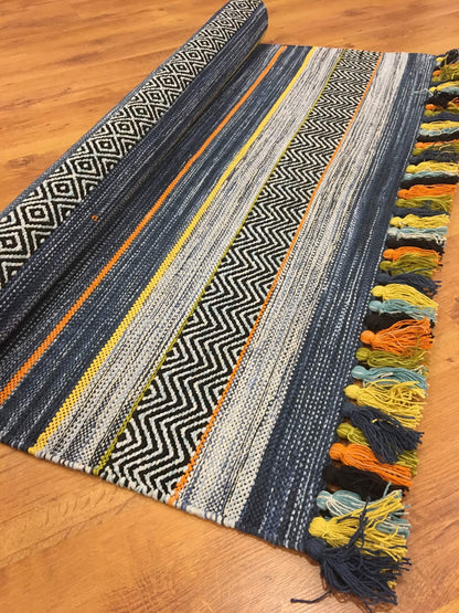 İskandinav Kilim 02 Açık Mavi