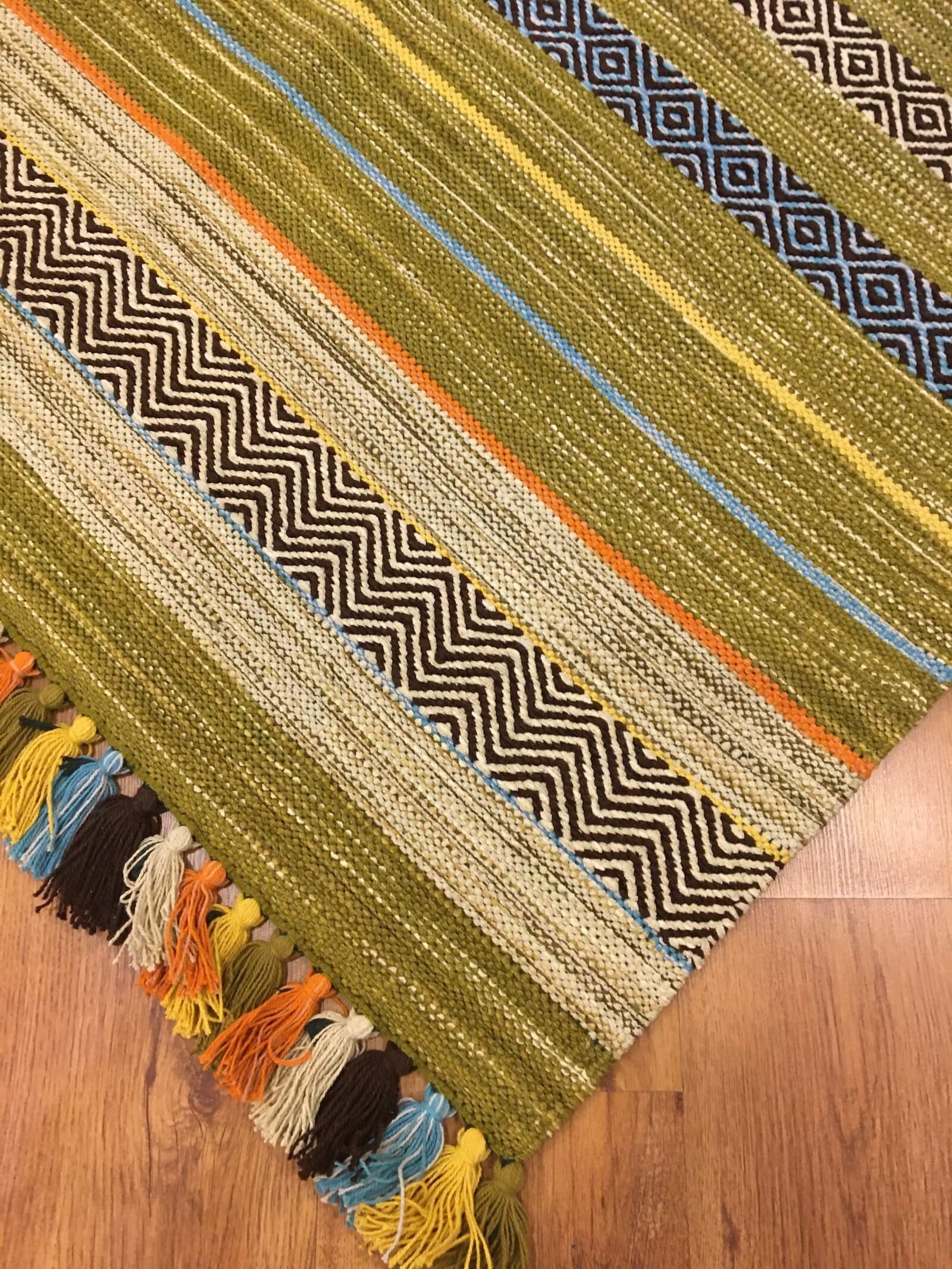 İskandinav Kilim 02 Yeşil