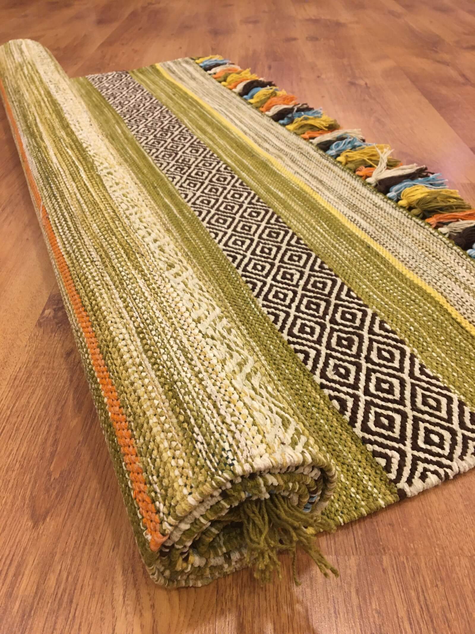 İskandinav Kilim 02 Yeşil