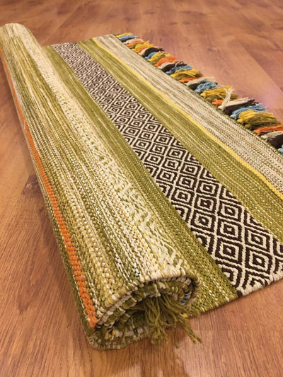 İskandinav Kilim 02 Yeşil