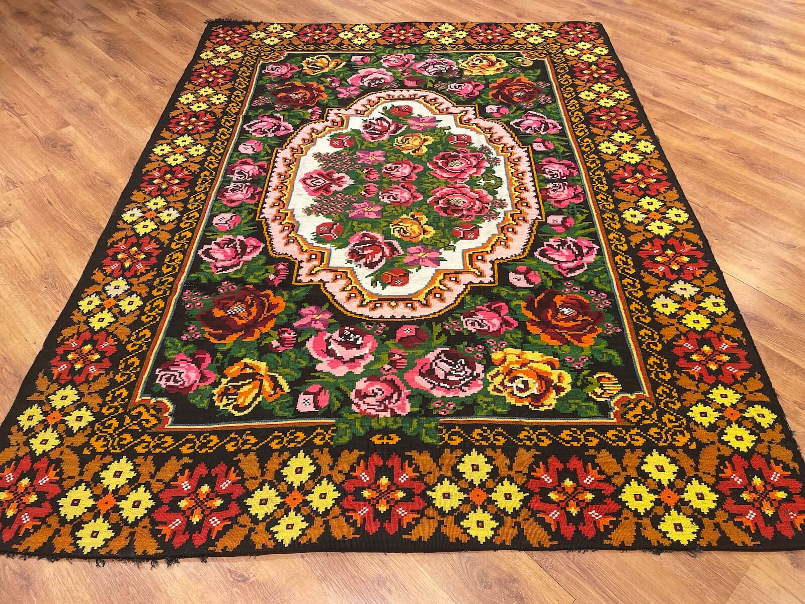 Orijinal Eski Karabağ El Dokuma Kilim