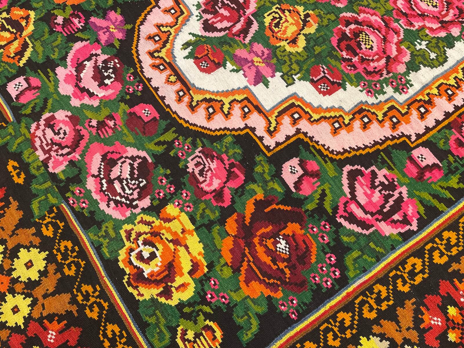 Orijinal Eski Karabağ El Dokuma Kilim