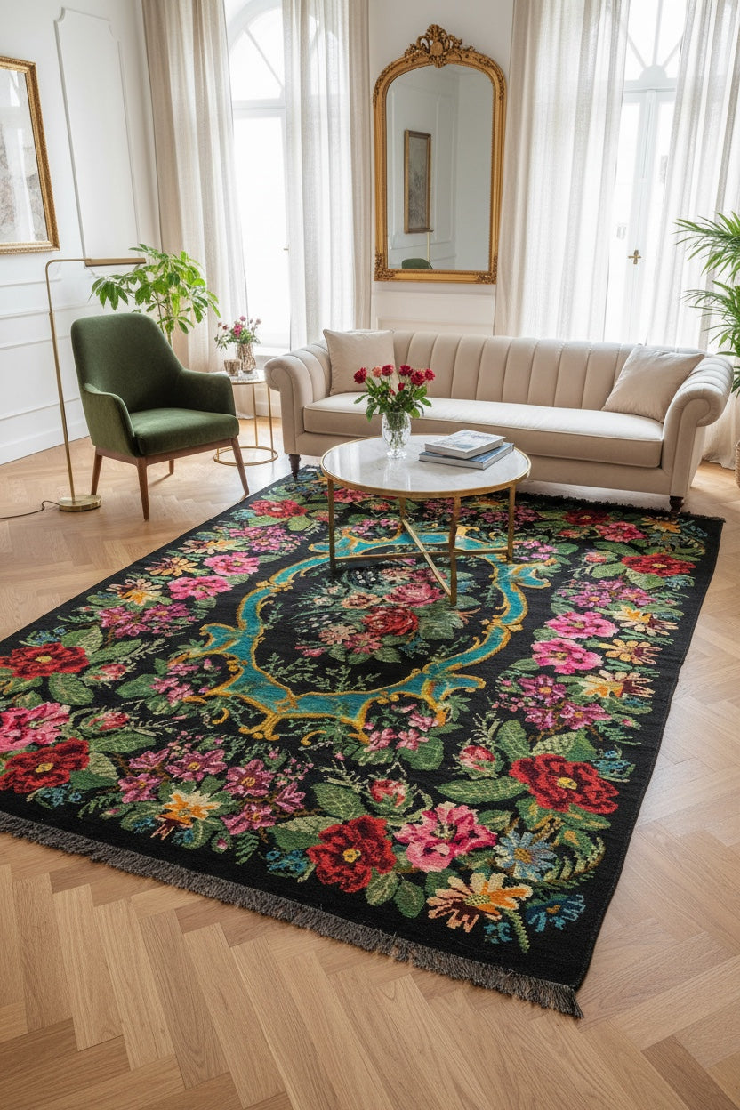 Orijinal Eski Karabağ El Dokuma Kilim