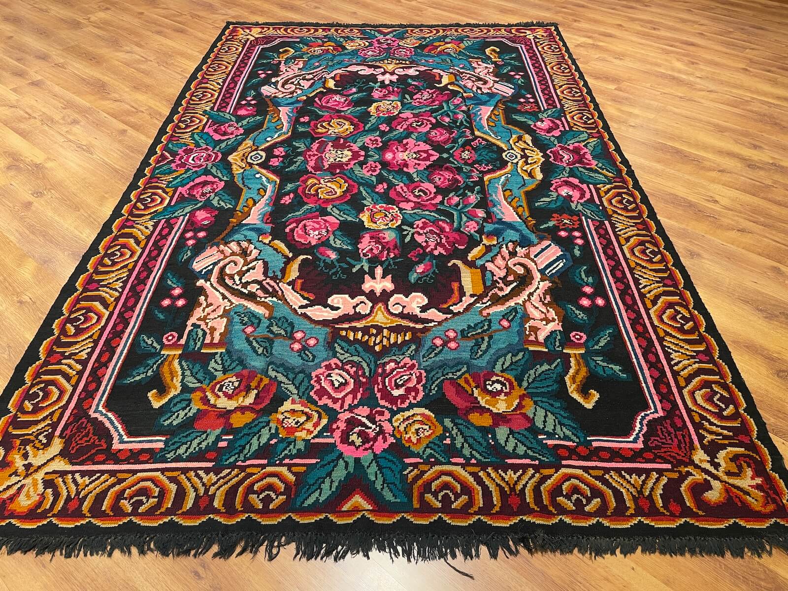 Orijinal Eski Karabağ El Dokuma Kilim