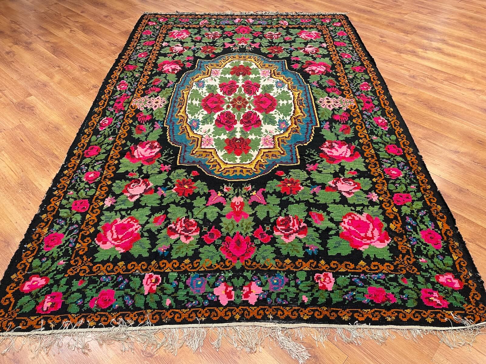 Orijinal Eski Karabağ El Dokuma Kilim