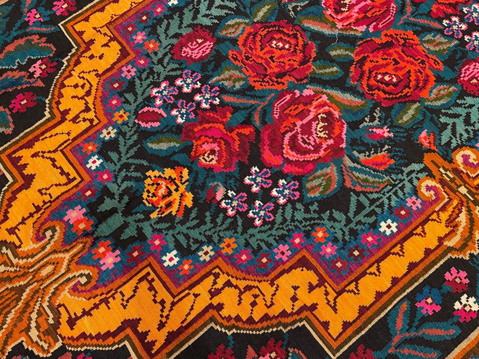 Orijinal Eski Karabağ El Dokuma Kilim