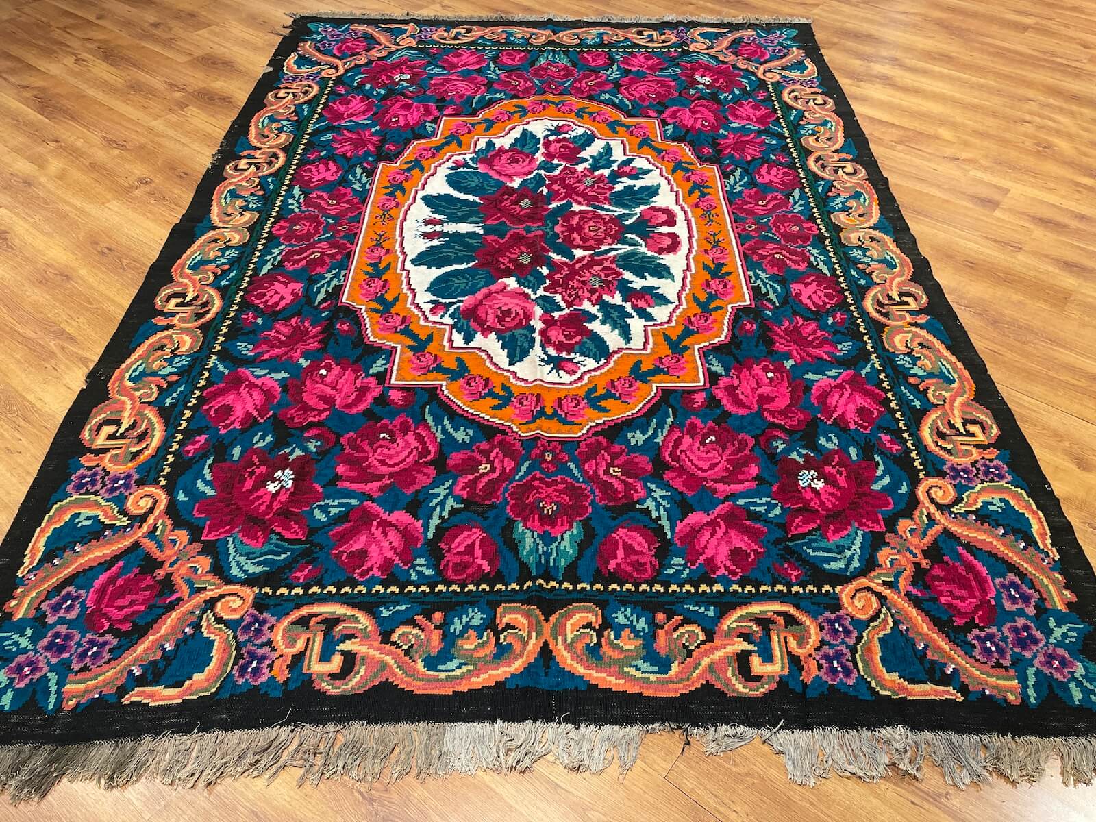 Orijinal Eski Karabağ El Dokuma Kilim